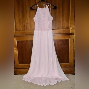 Hollister Pink Halter Knit High-Low Dress